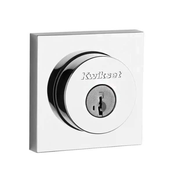 Kwikset: Halifax Single Cylinder Deadbolt with Smartkey Technology / Polished Chrom